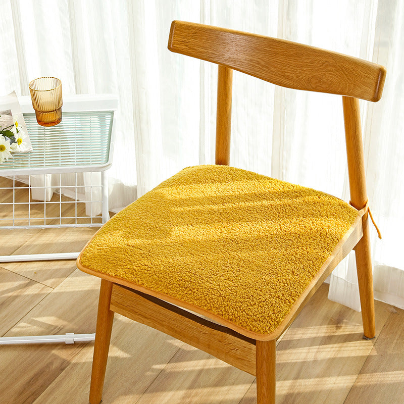 Chair Seat Cushion Covers Plush Cozy LAMIELLE Yellow-50 × 50