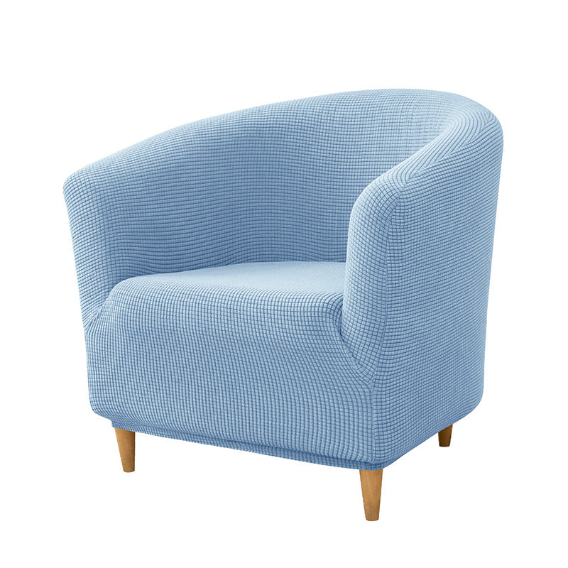 Accent Chair Cover Stretchable Polyester ELODIE 05 Sky Blue-30x24x6cm