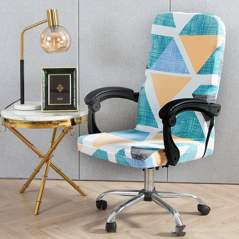 Executive Office Chair Cover Stretchable SEREINE Geometry 12-L