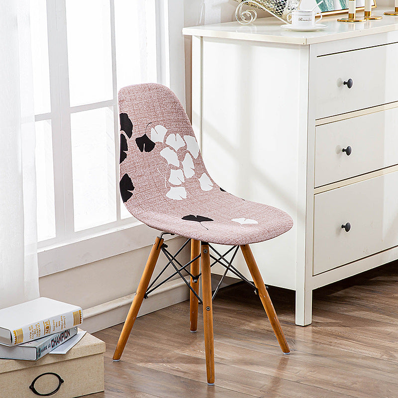 Conference Room Chair Covers Stretchable Nordique LUMIELA Maple Leaf Love Coffee-Average Size Universal