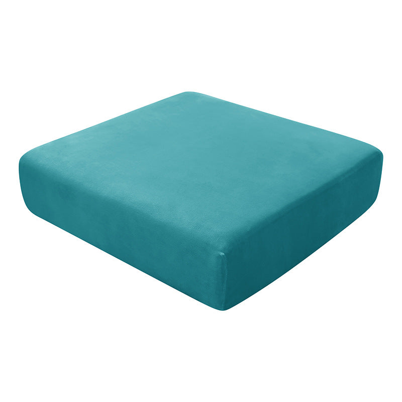 Sofa Seat Cover Velvet Stretchable Aveline 11 Turquoise Blue-Single