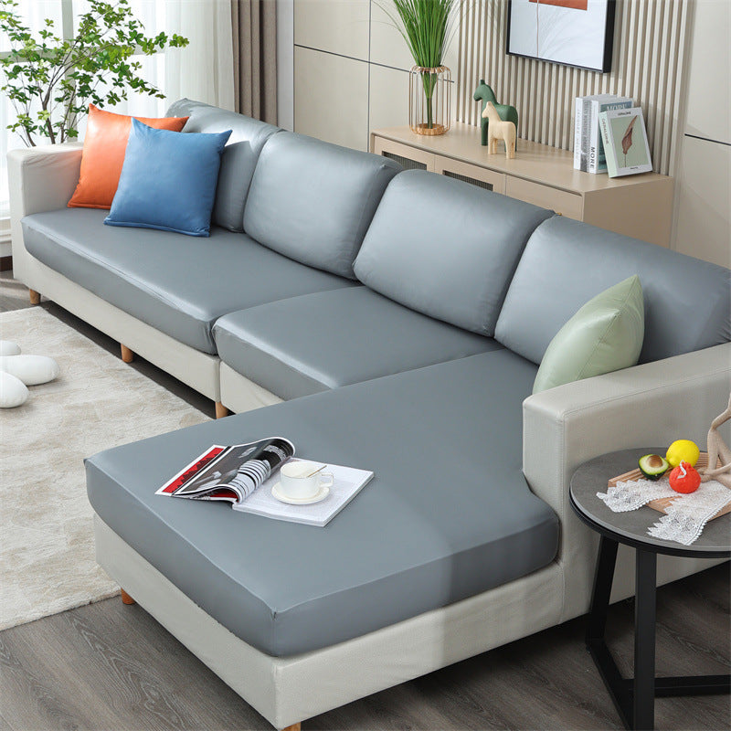 Sectional Sofa Seat Cover Modern Washable ELOISE Grey-XL