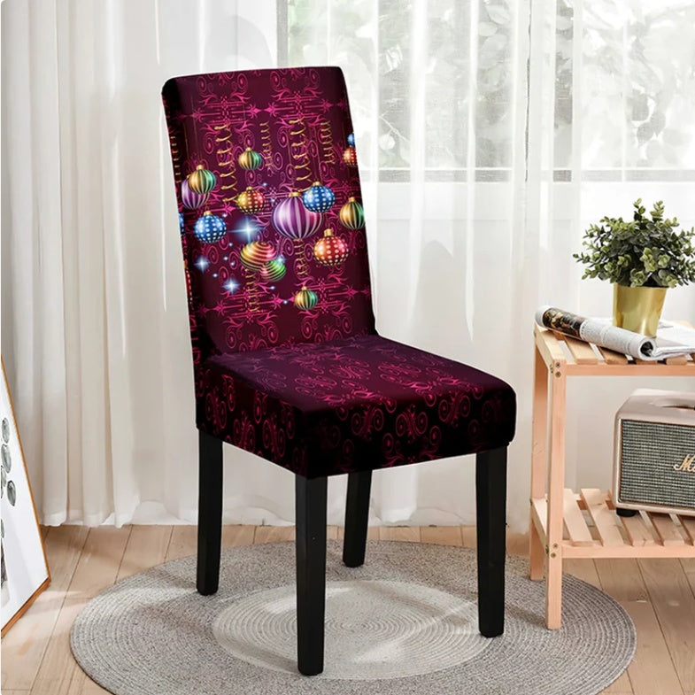 Dining Chair Covers Stretch Christmas Noelia SDYT01 3color-6pcs