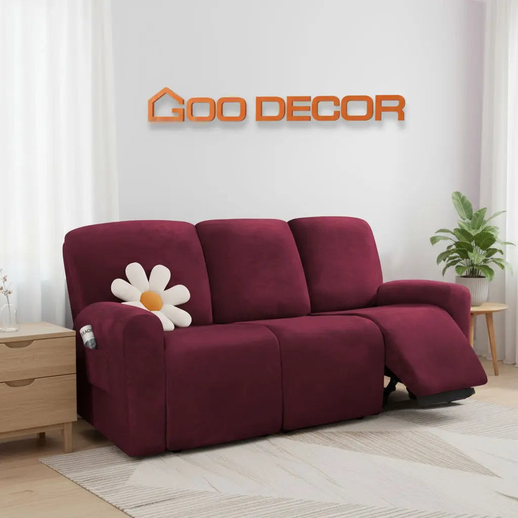 Recliner Sofa Cover Velvet VELIOR