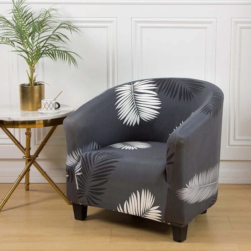 Club Chair Cover Floral Printed SOLENIQ