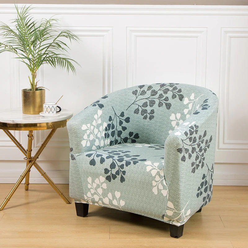 Club Chair Cover Floral Printed SOLENIQ