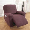 Recliner Chair Cover Stretch Solid RELMORA