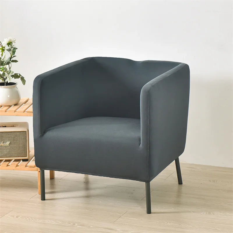 Club Chair Cover Stretch Solid Color SAVELIO