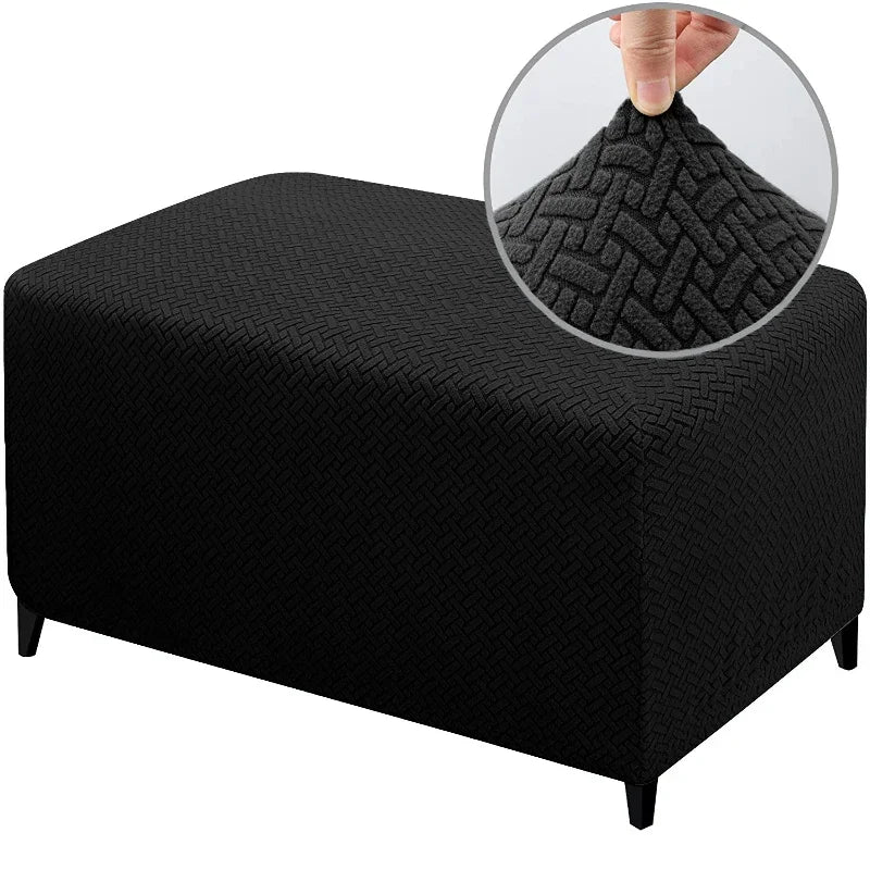 Ottoman Slipcover Stretch Spandex SOLENIA