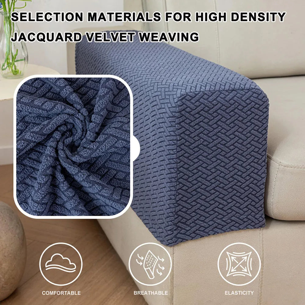 Sofa Armrest Cover Checkered Stretch LIVANO