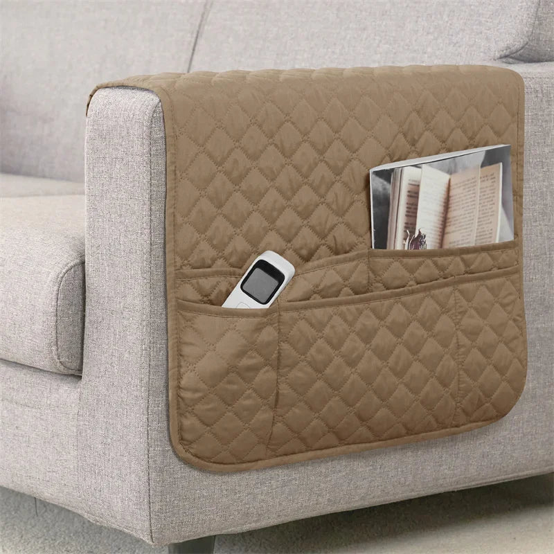 Sofa Armrest Covers Plaid Polyester TAVOLO