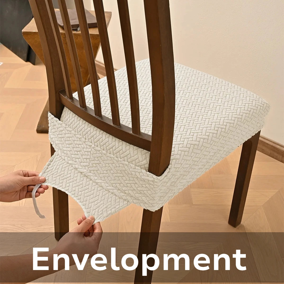 Dining Chair Seat Cushion Cover Jacquard JADAVIA