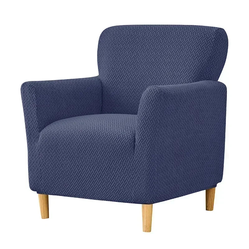 Club Chair Slipcover Jacquard Stretch VELORIN