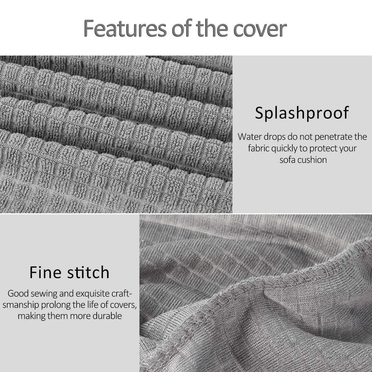 Armrest Cover Solid Spandex SOLVENA