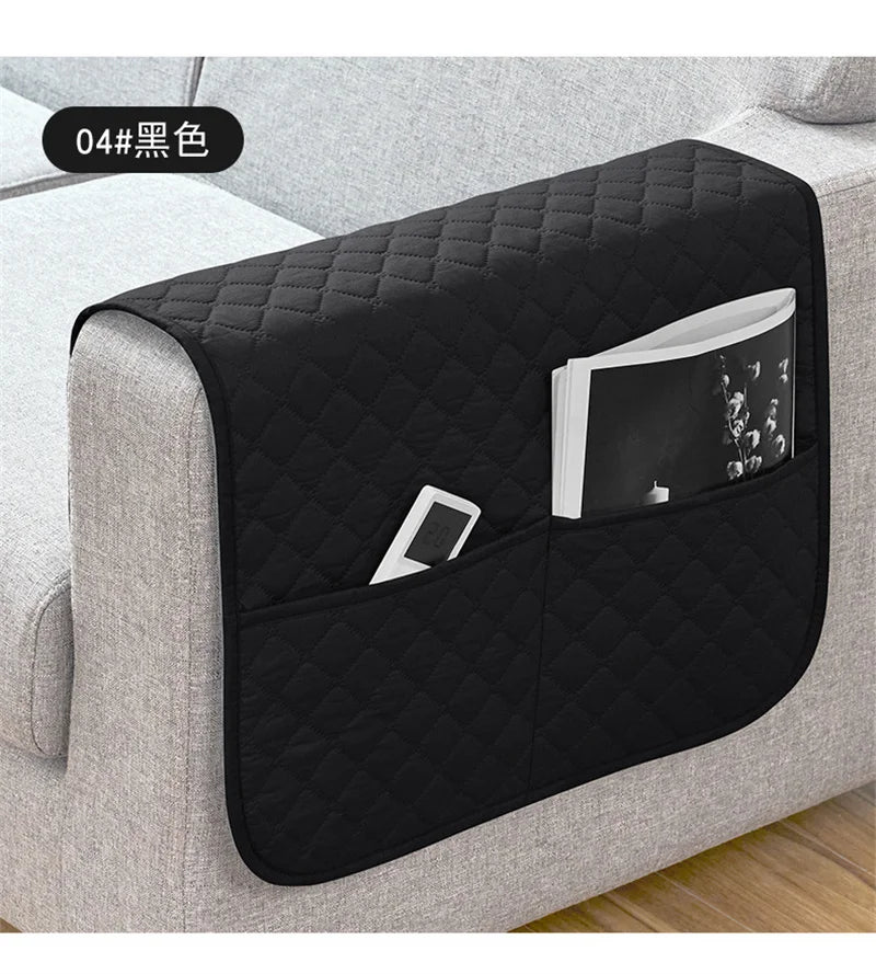 Sofa Armrest Cover Polyester Pockets SOLVENA