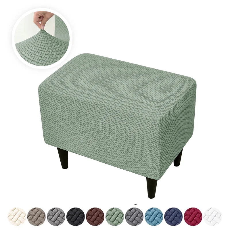 Ottoman Cover Jacquard Elastic LINOVIA