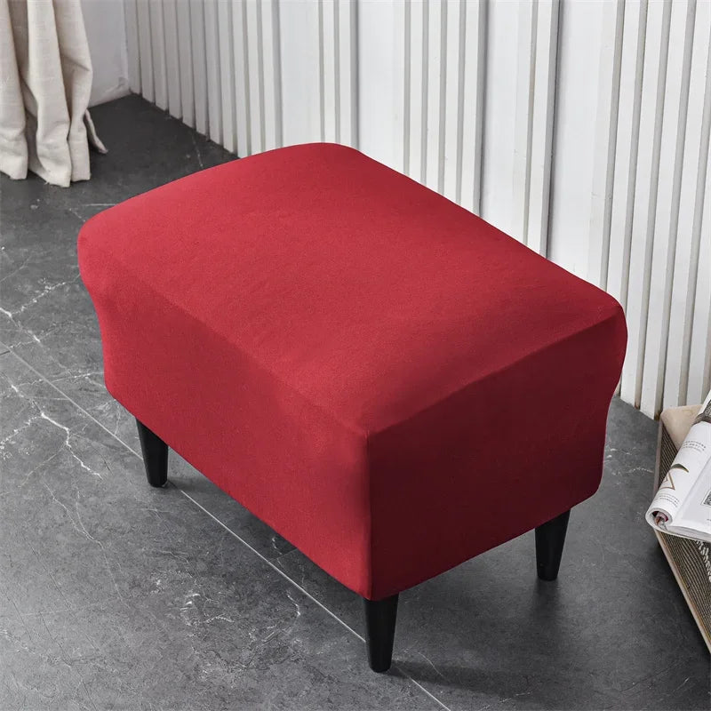 Wingback Chair Cover Velvet Stretch VELINAR