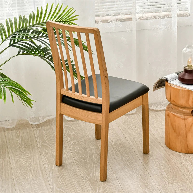 Chair Seat Cushion Cover PU Leather SOLENIQ