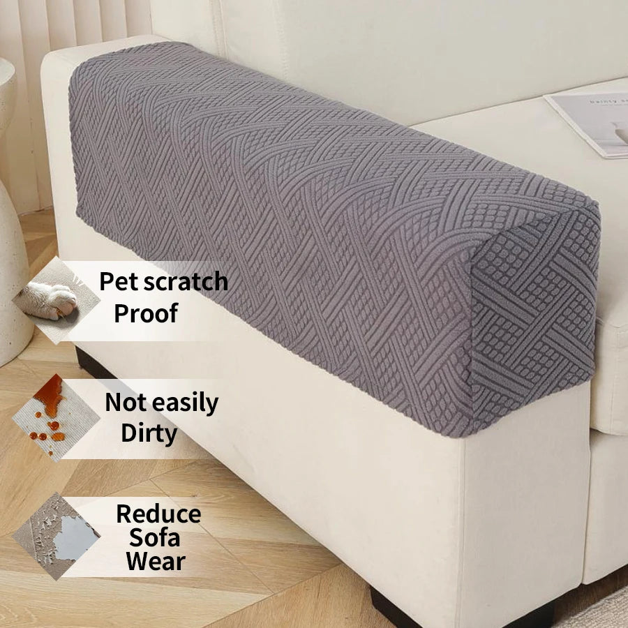 Sofa Armrest Cover Jacquard 2-Piece AMBREL