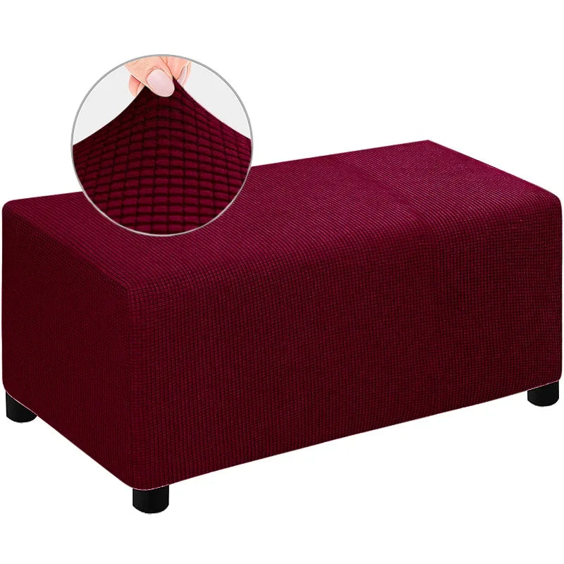 Ottoman Cover Jacquard Stretch SOLVARE