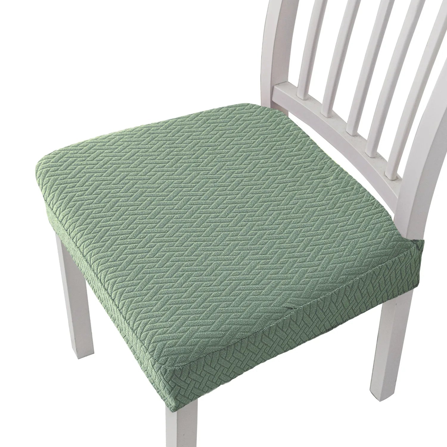 Chair Seat Cushion Covers Elastic Solid Colors SOLVENA