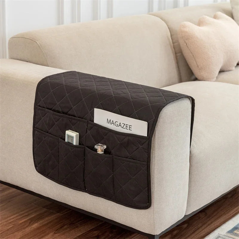 Sofa Armrest Covers Polyester Side Pocket ARMELI