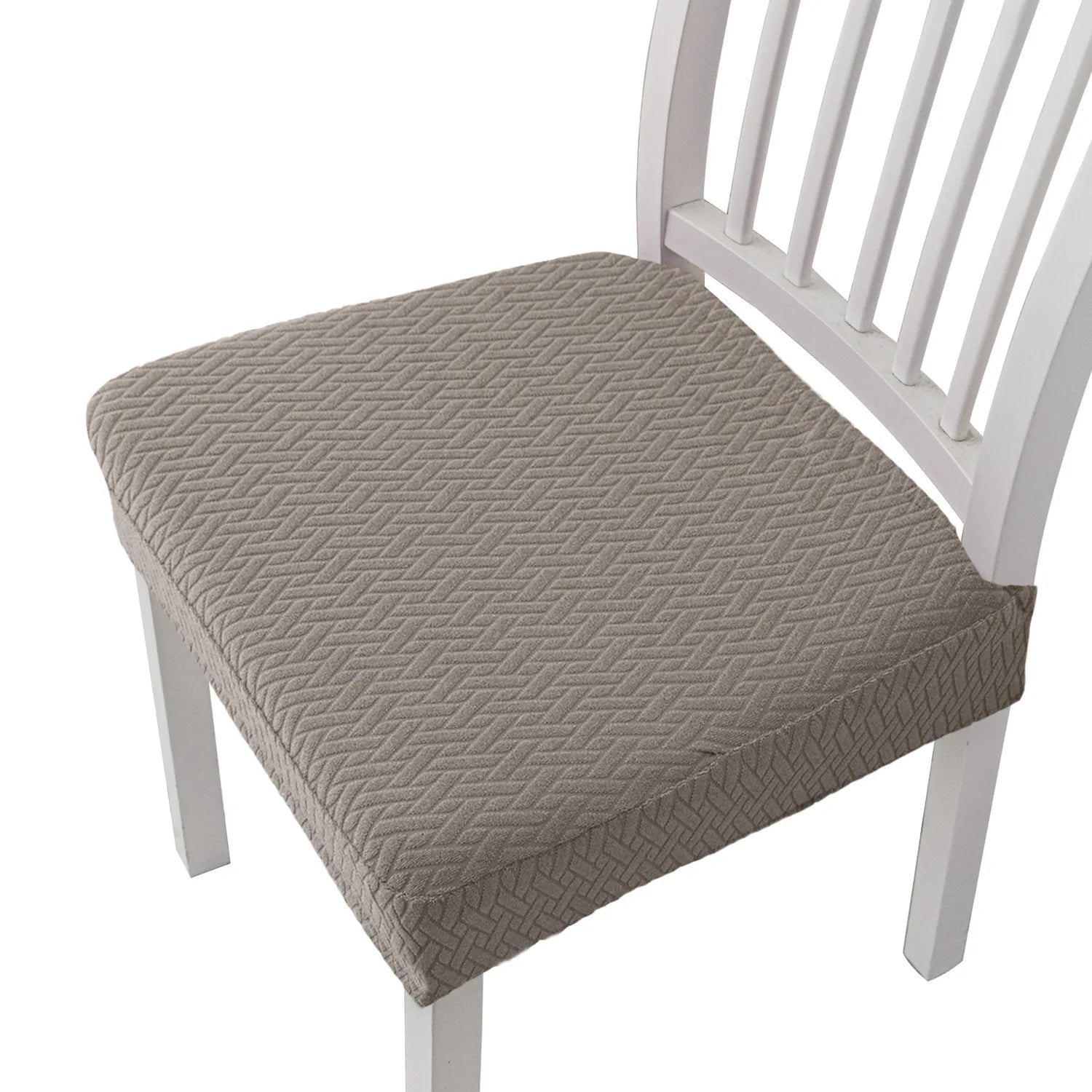 Chair Seat Cushion Covers Elastic Solid Colors SOLVENA