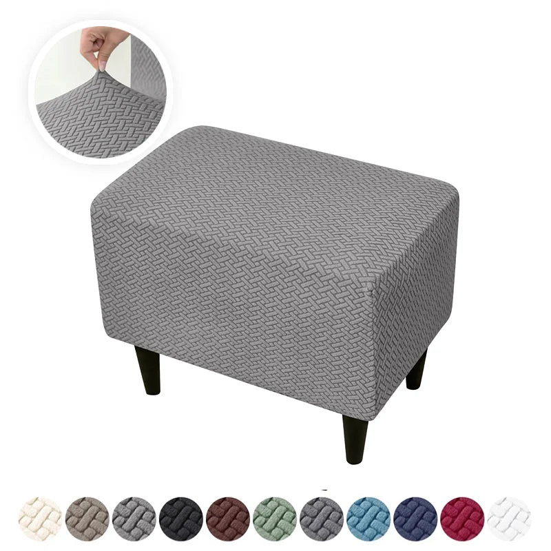 Ottoman Cover Jacquard Elastic LINOVIA
