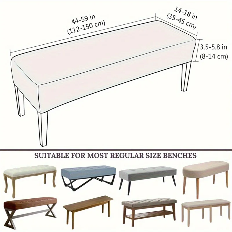 Bench Cover Jacquard Elastic VELORIN