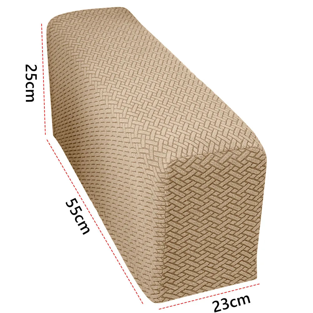 Sofa Armrest Covers Checkered Elastic CALDIVO