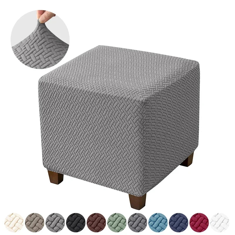Ottoman Cover Velvet Spandex VIRATEL