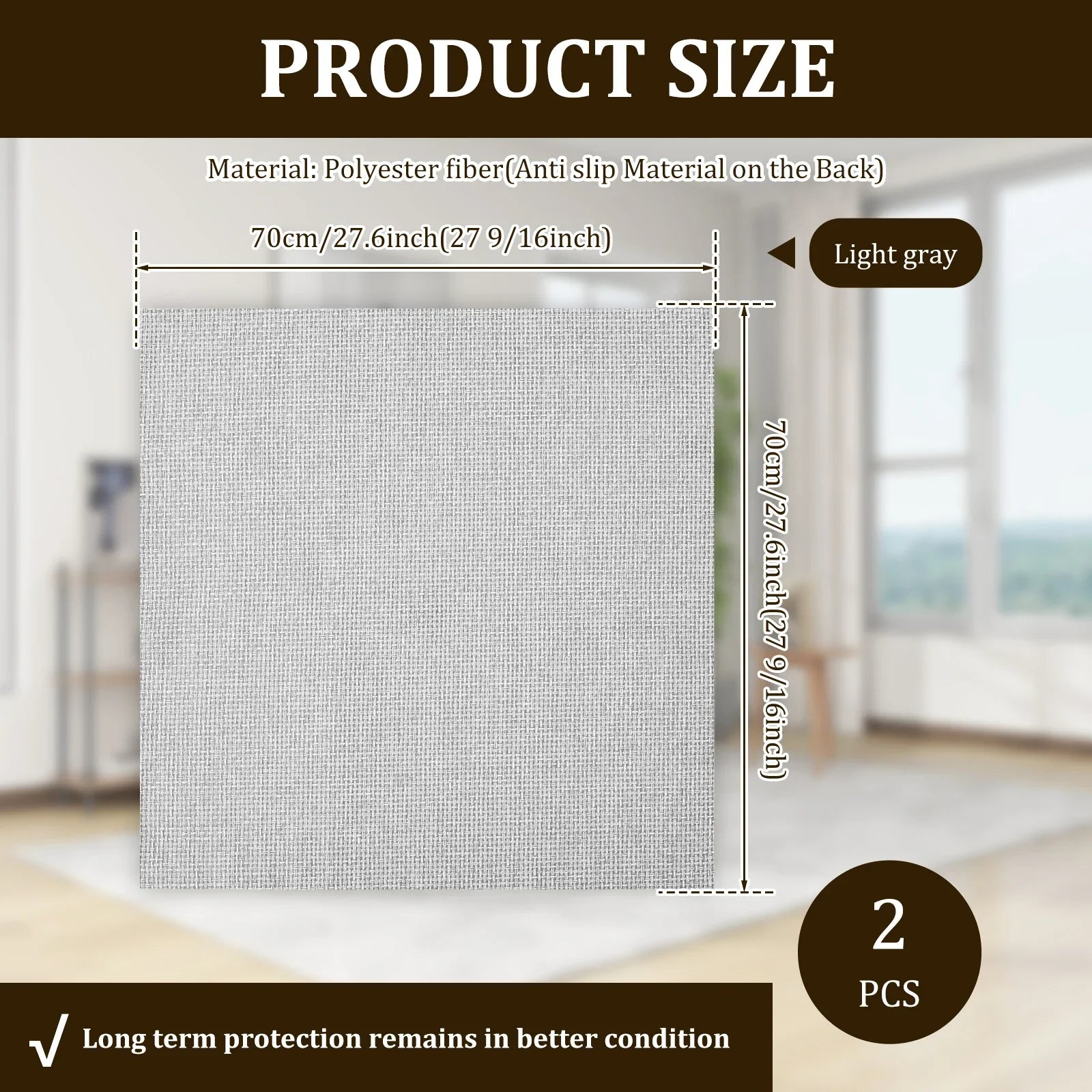 Couch Armrest Cover Waterproof Khaki ARMAVO