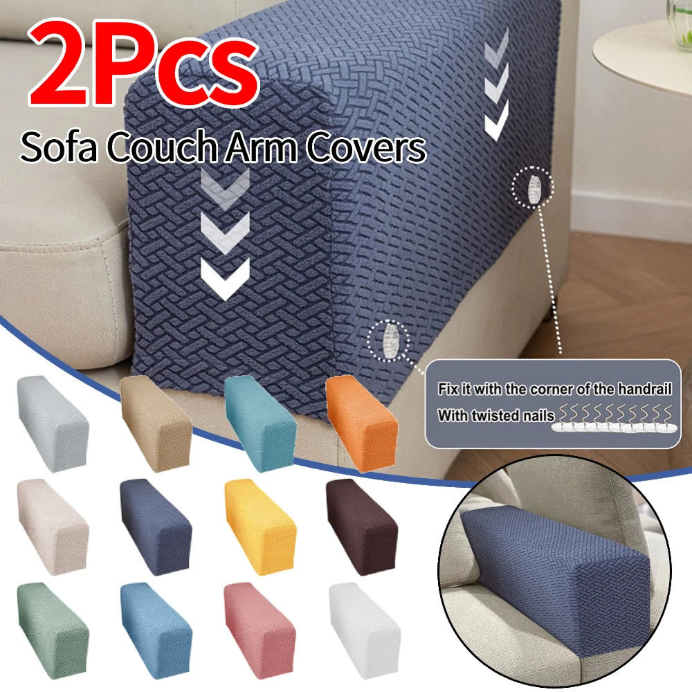Sofa Armrest Cover Checkered Stretch Fit LIVARO