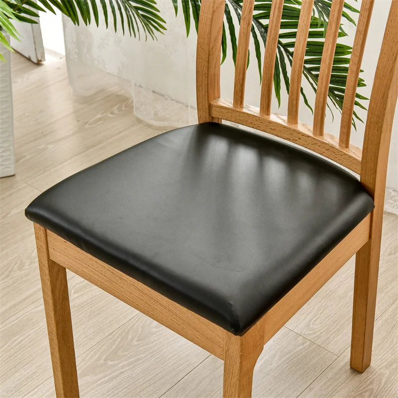 Chair Seat Cushion Cover PU Leather SOLENIQ