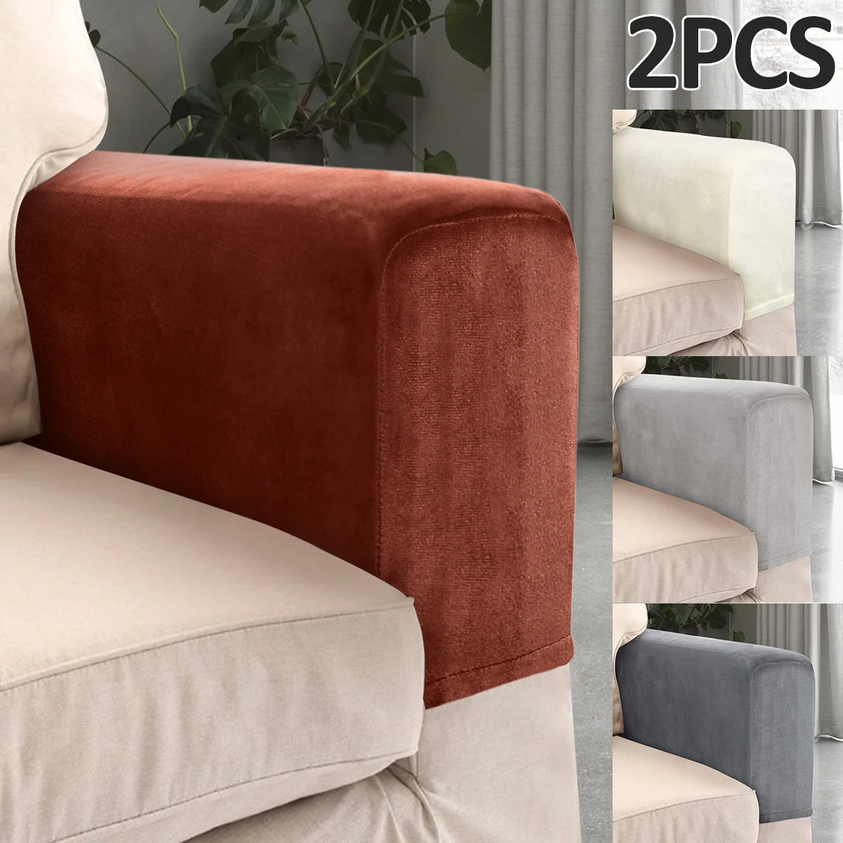Sofa Armrest Cover Velvet VELAMO