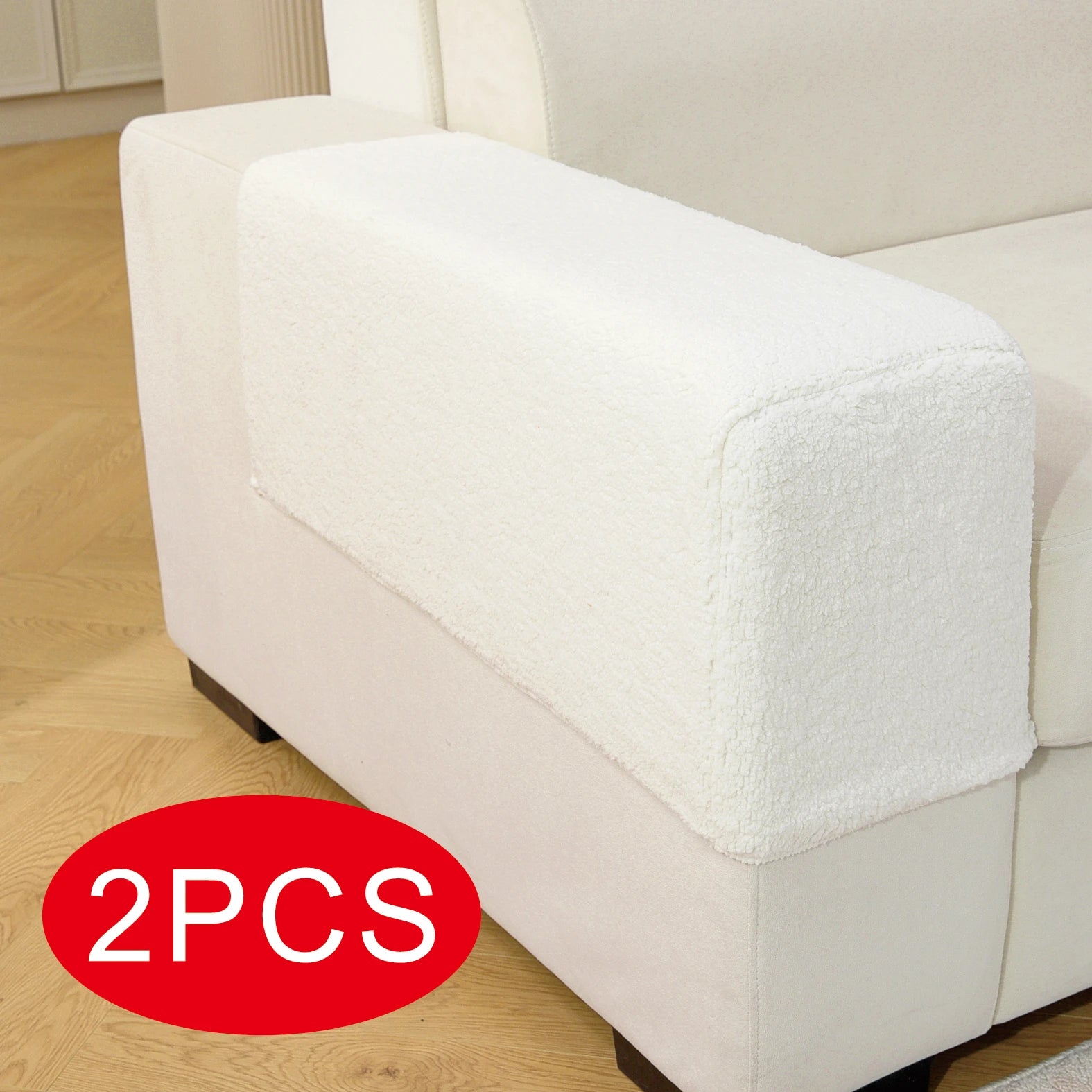 Sofa Armrest Cover Plush 2 Pcs ARVELIN