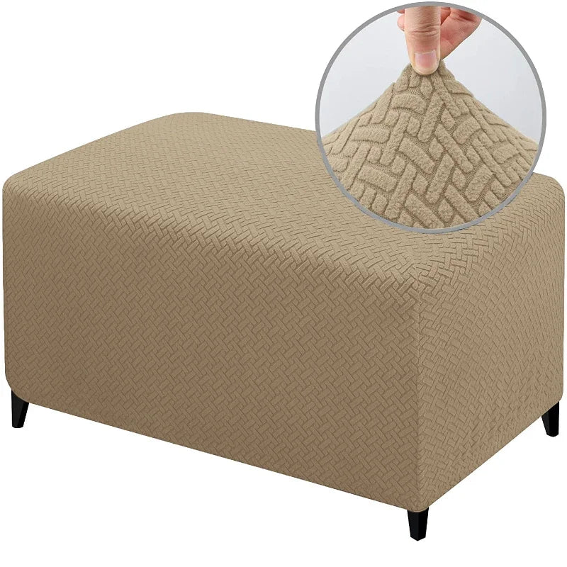 Ottoman Slipcover Stretch Spandex SOLENIA
