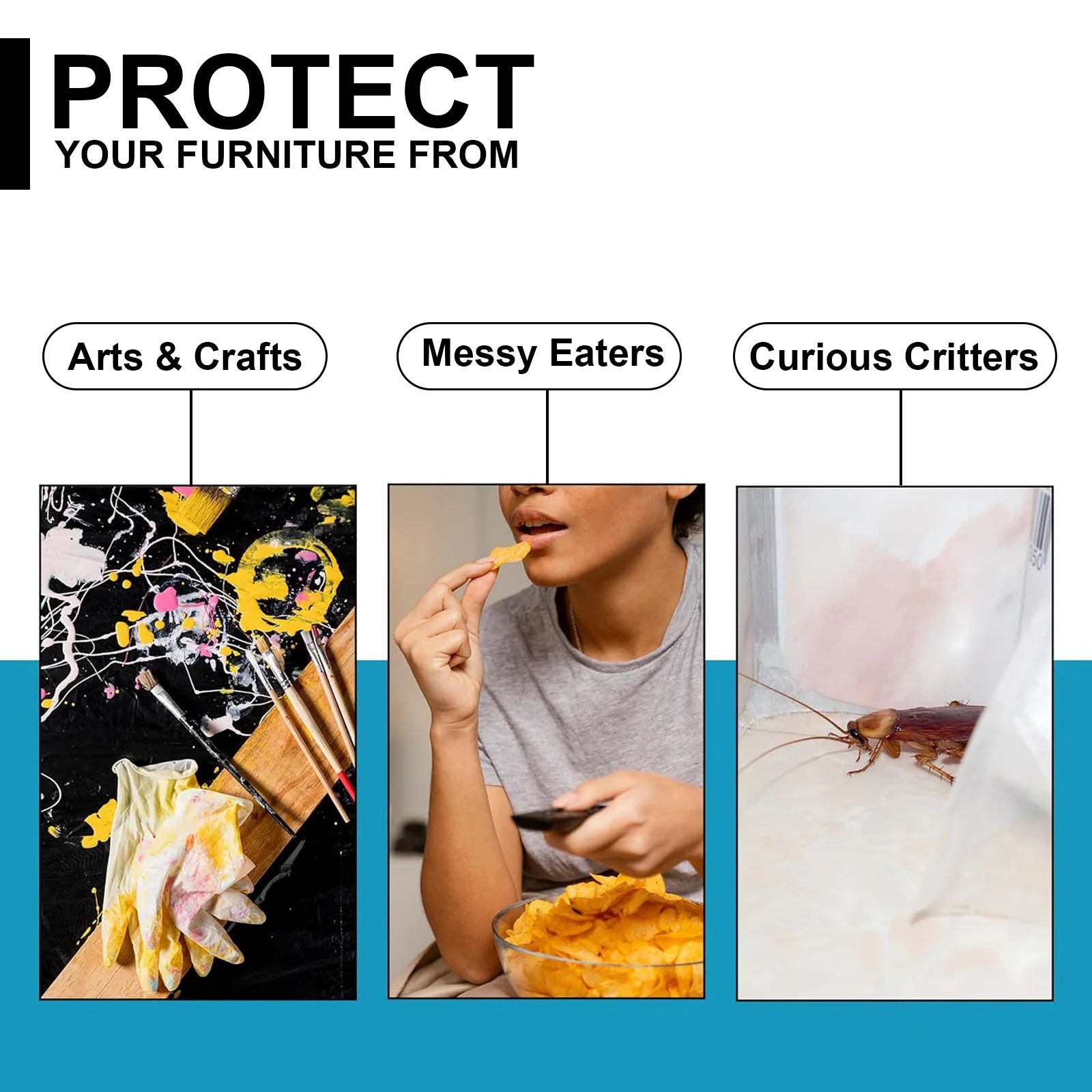 PVC Chair Seat Protector Set of 4 TRANVIA