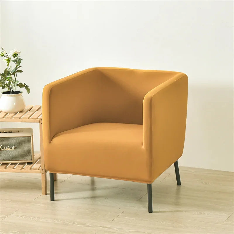 Club Chair Cover Stretch Solid Color SAVELIO