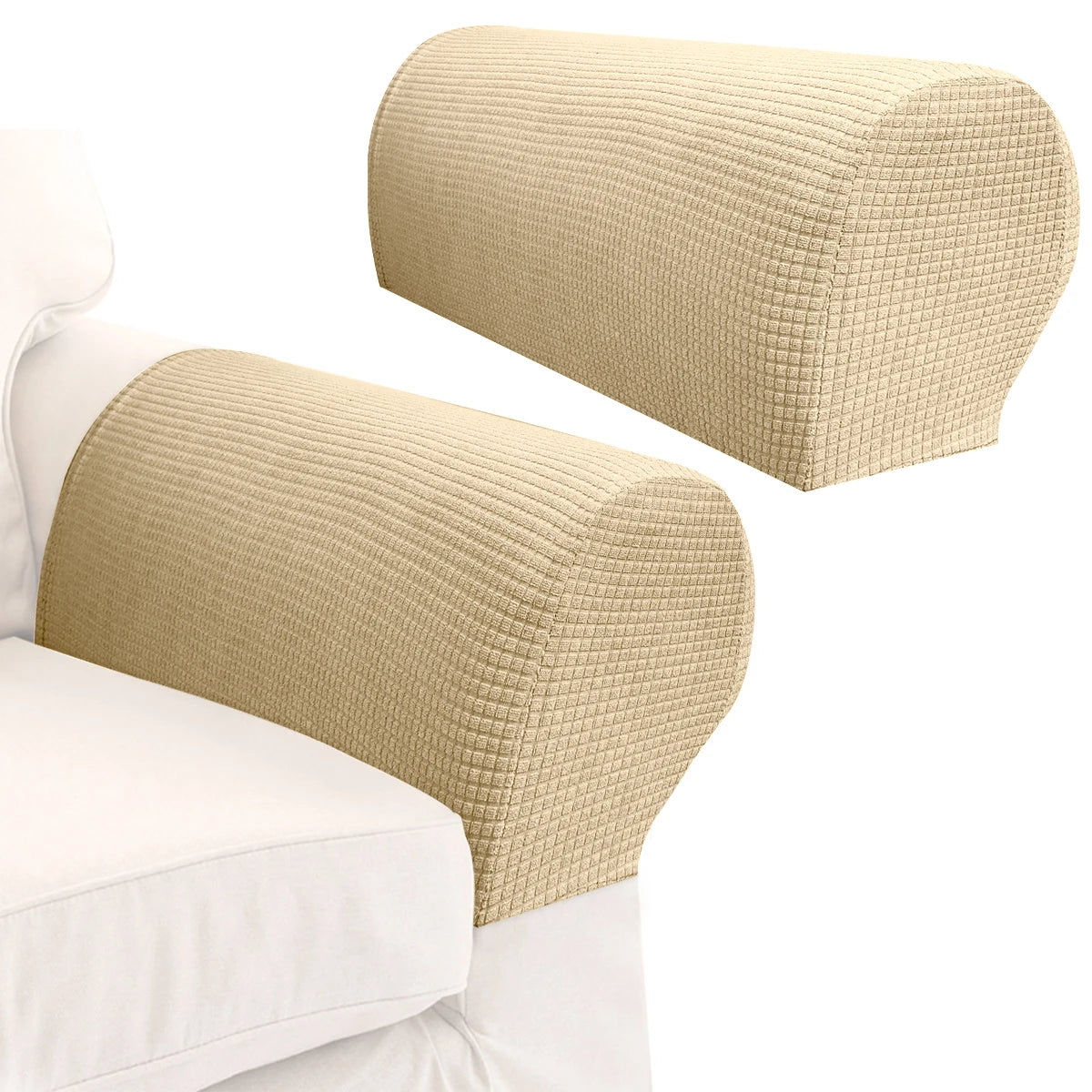 Armrest Cover Solid Spandex SOLVENA