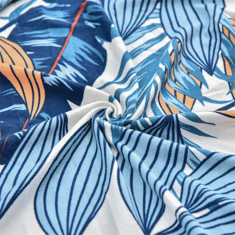 Wing Chair Cover Floral Spandex VALERIN