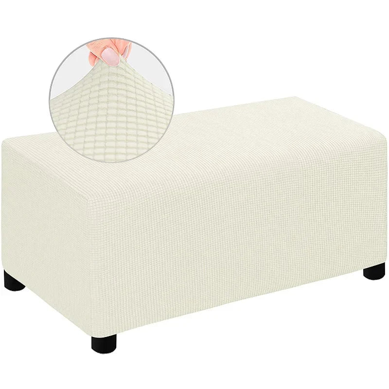 Ottoman Cover Jacquard Stretch SOLVARE