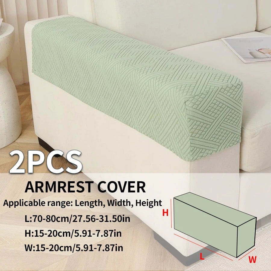 Sofa Armrest Cover Jacquard 2-Piece AMBREL