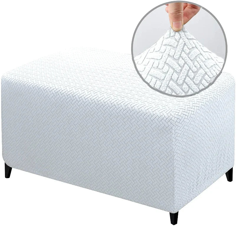 Ottoman Slipcover Stretch Spandex SOLENIA