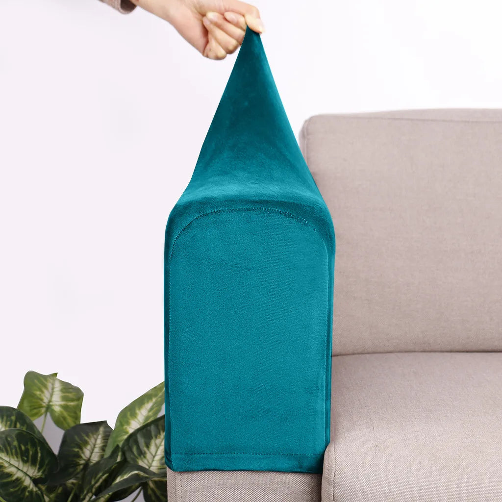 Sofa Armrest Cover Velvet Solid SILORAM