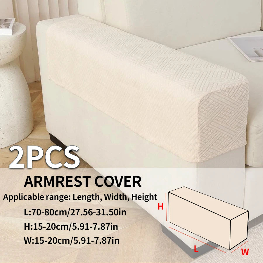 Sofa Armrest Cover Jacquard 2-Piece AMBREL