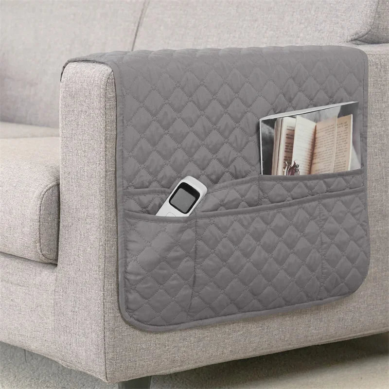 Sofa Armrest Covers Plaid Polyester TAVOLO