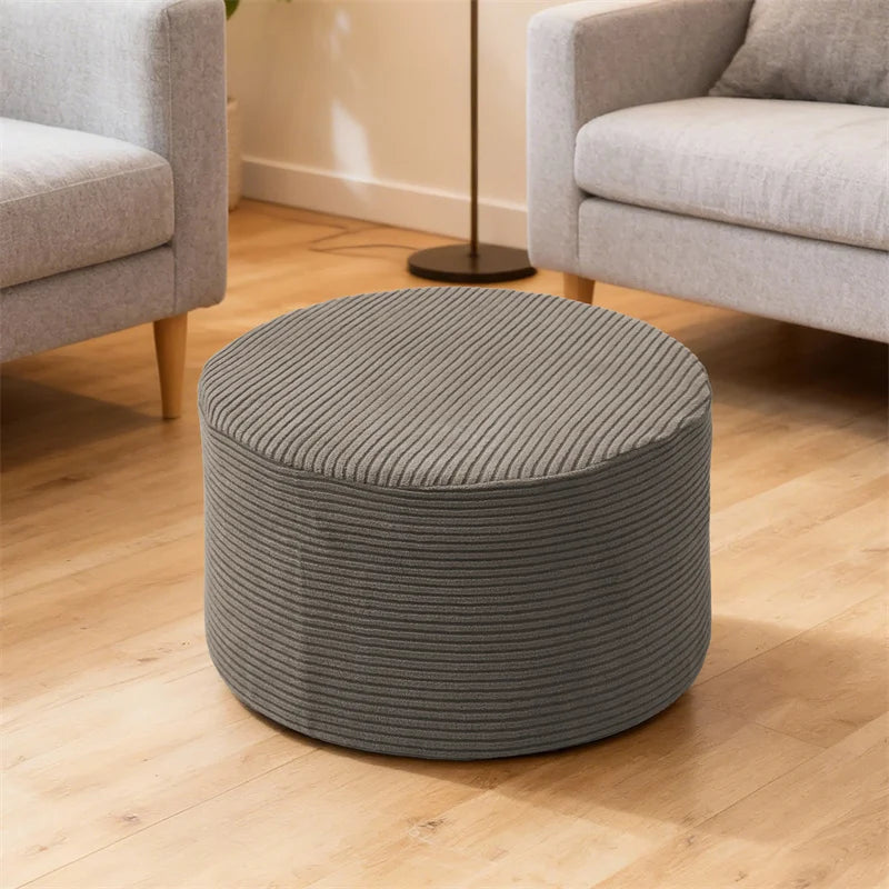 Ottoman Stool Cover Stretch Jacquard VALORIN