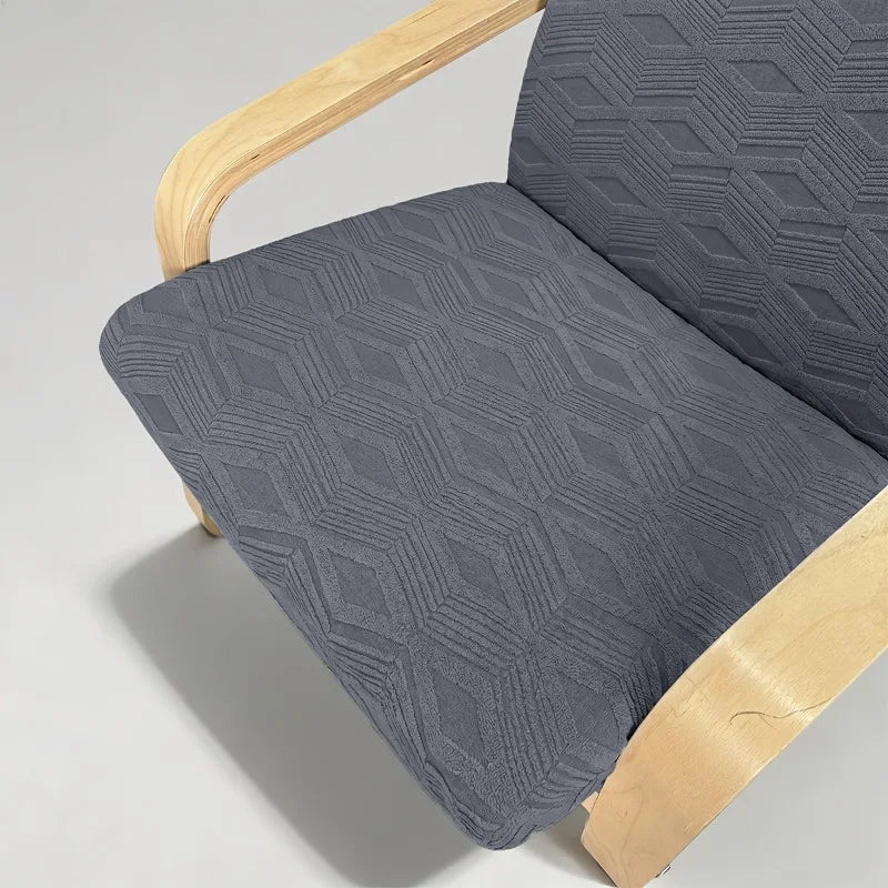 Poang Lounge Chair Slipcover Elastic Grey ELVARO