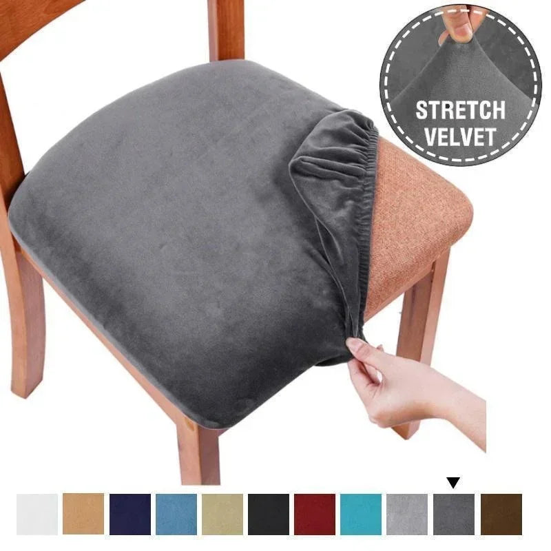 Chair Seat Cushion Cover Elastic Washable CALVINO
